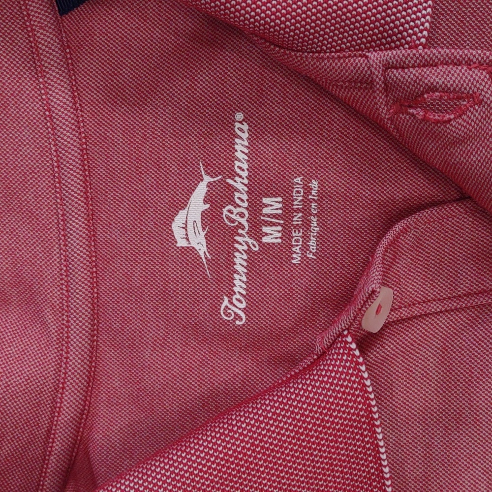 Tommy Bahama Coral Polo Shirt, Size M - Picture 15 of 17